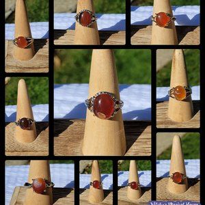 Carnelian Gemstone Rings